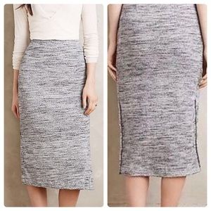 Anthropologie Maeve Knit Midi Skirt